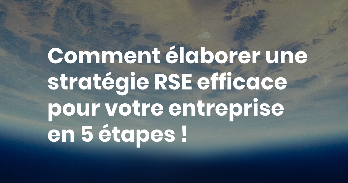 Comment élaborer Une Stratégie RSE Efficace | L&B SYNERGIE