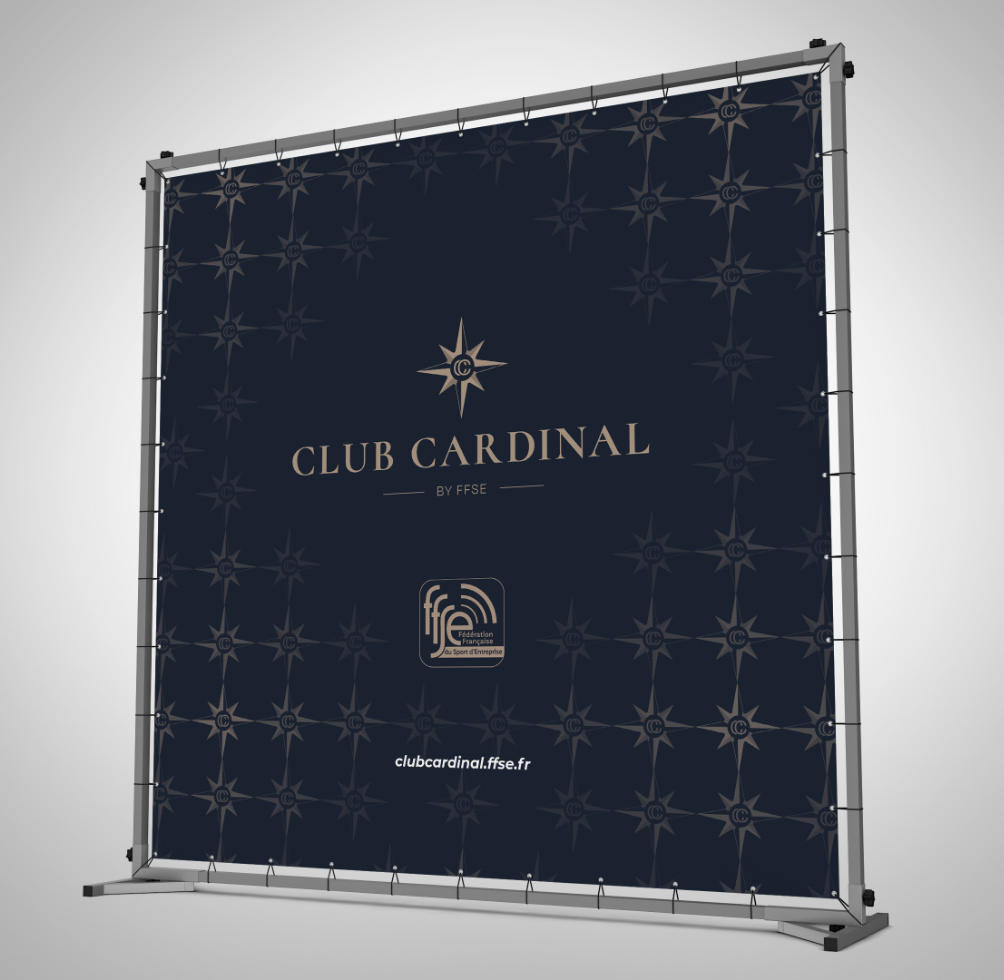 Club Cardinal backdrop photo - signalétique