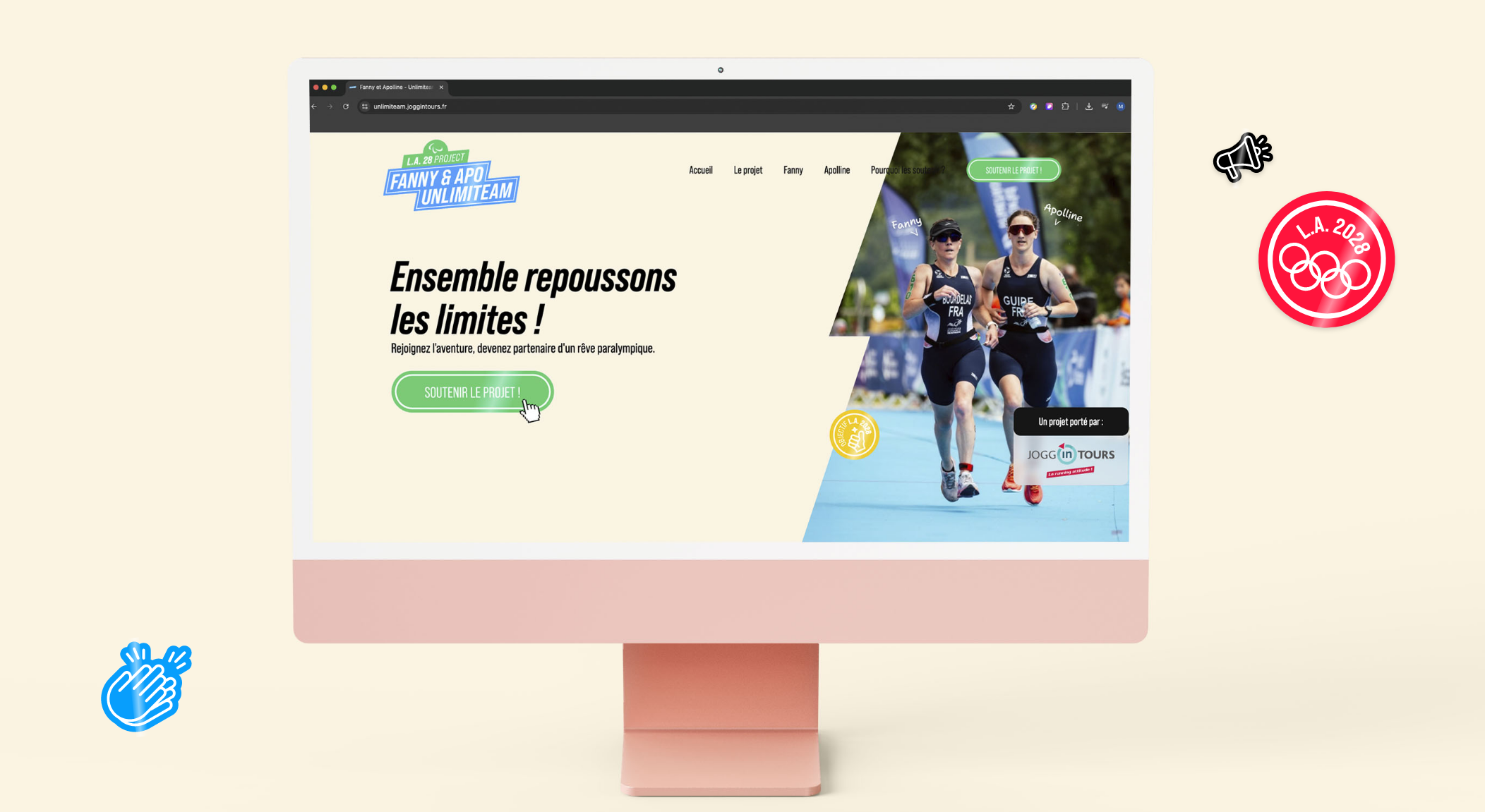 Site web Unlimiteam - Objectif Los Angeles 2028