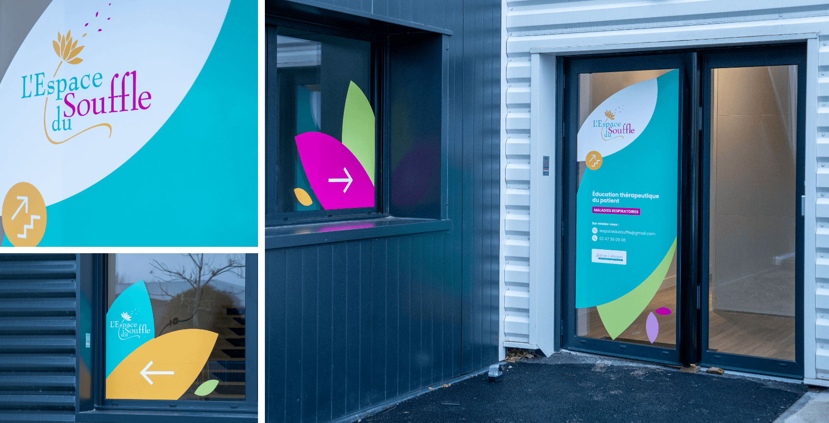 Signalétique locaux de l'Espace du Souffle - entrée