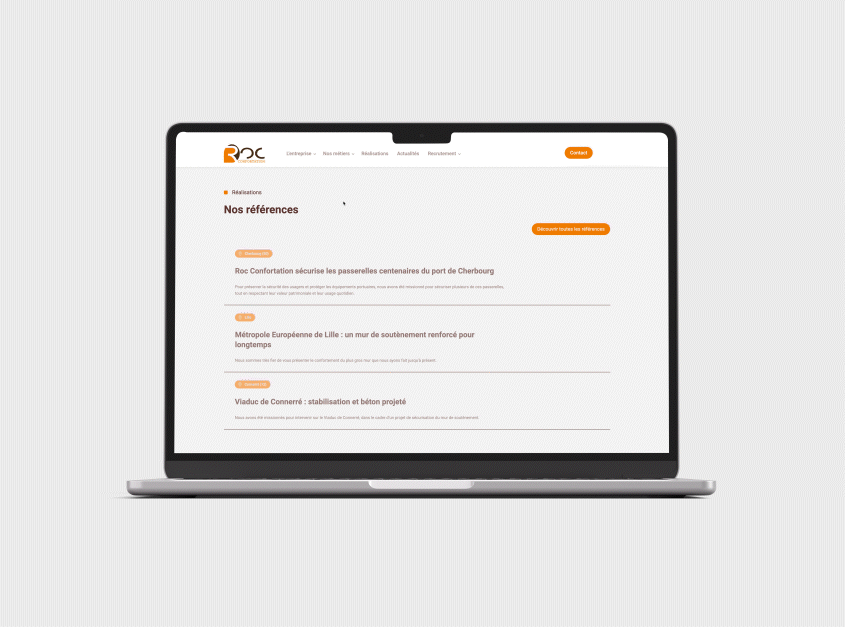 Roc confortation - animations home