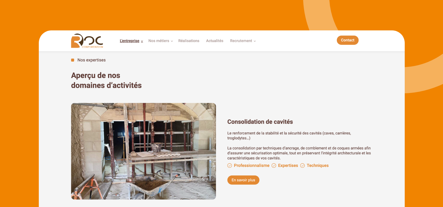 Roc confortation - site web - Hiérarchie des textes