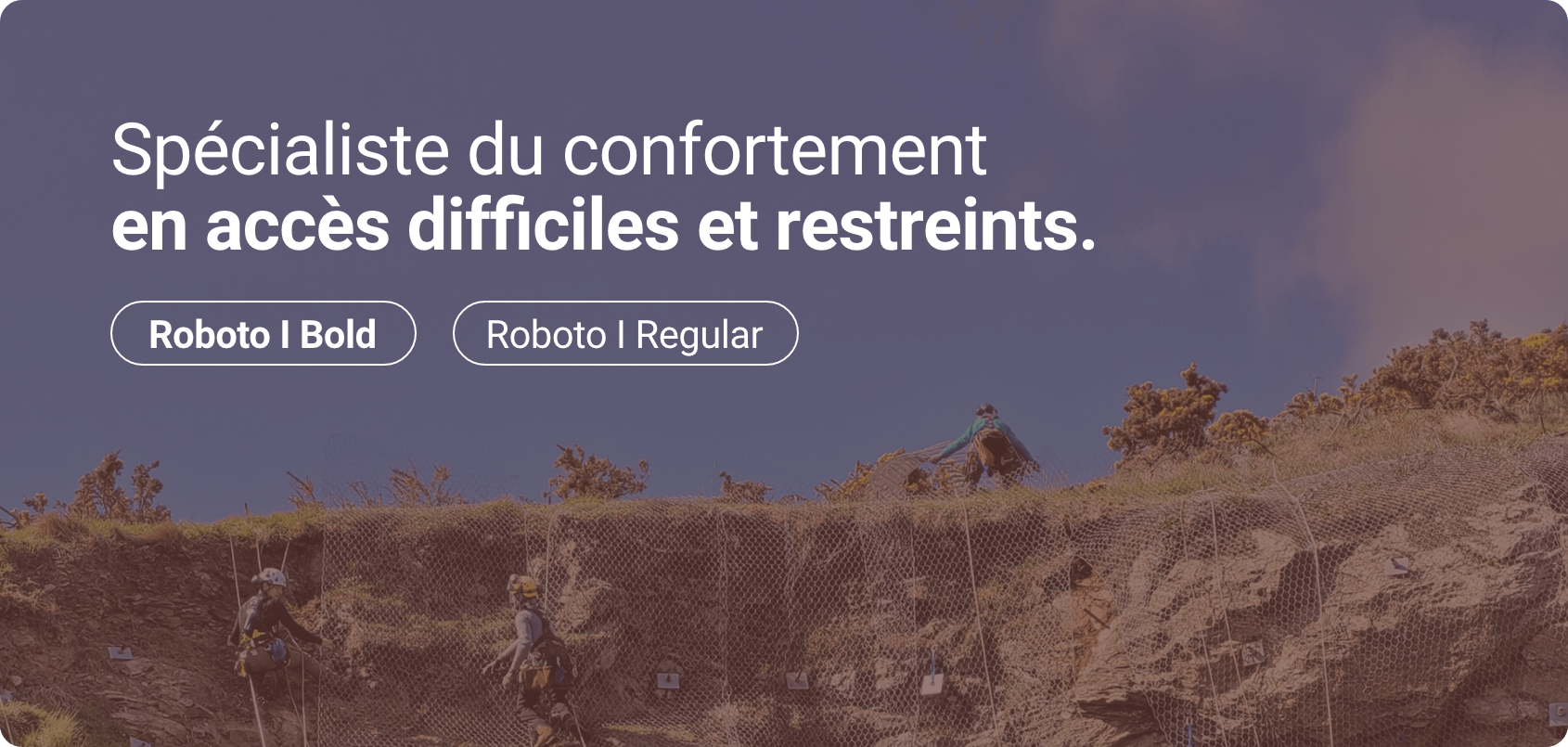 Roc confortation - typographies site web